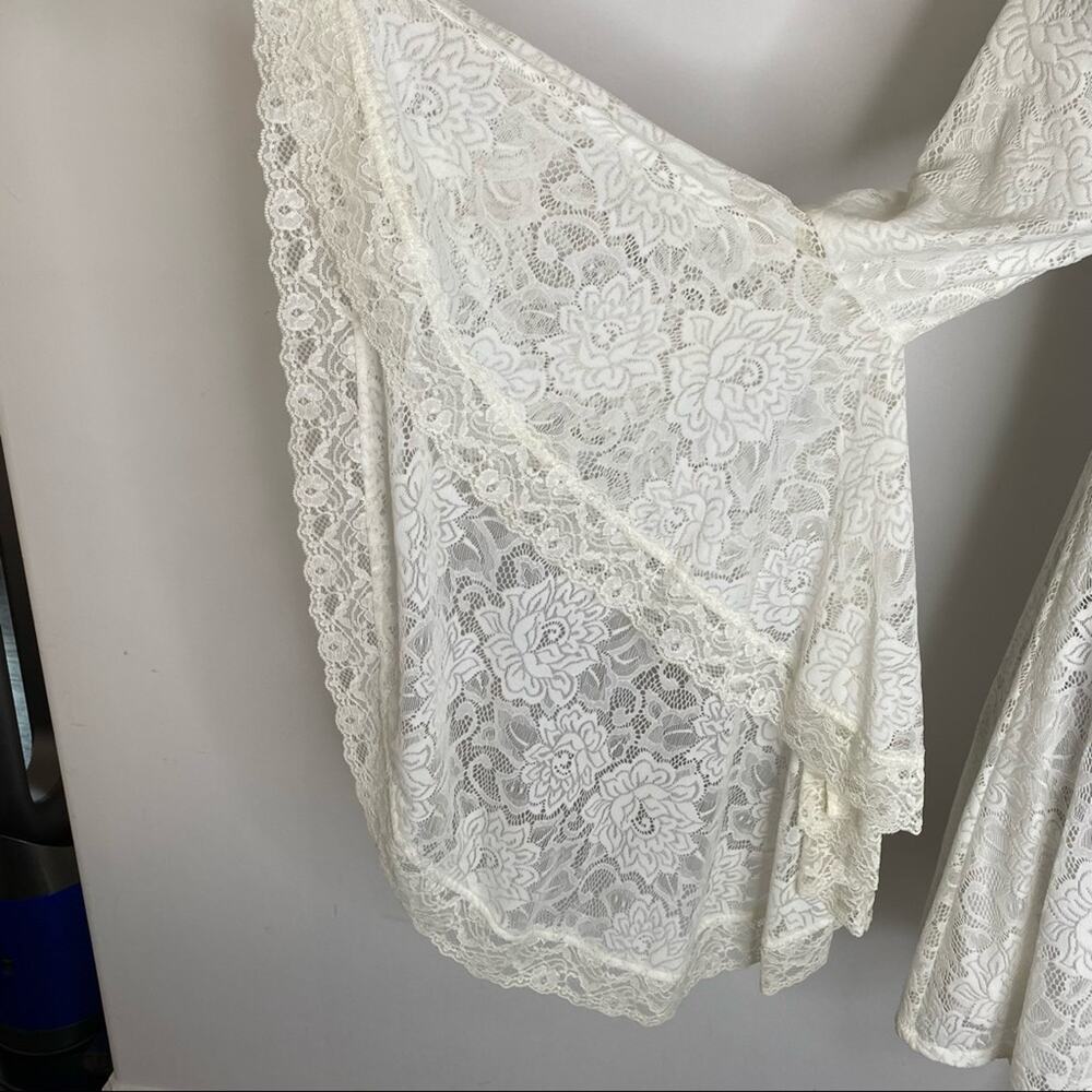 WILDFOX Rodeo Queen Festival White Lace Dress Size XS - Picture 10 of 12